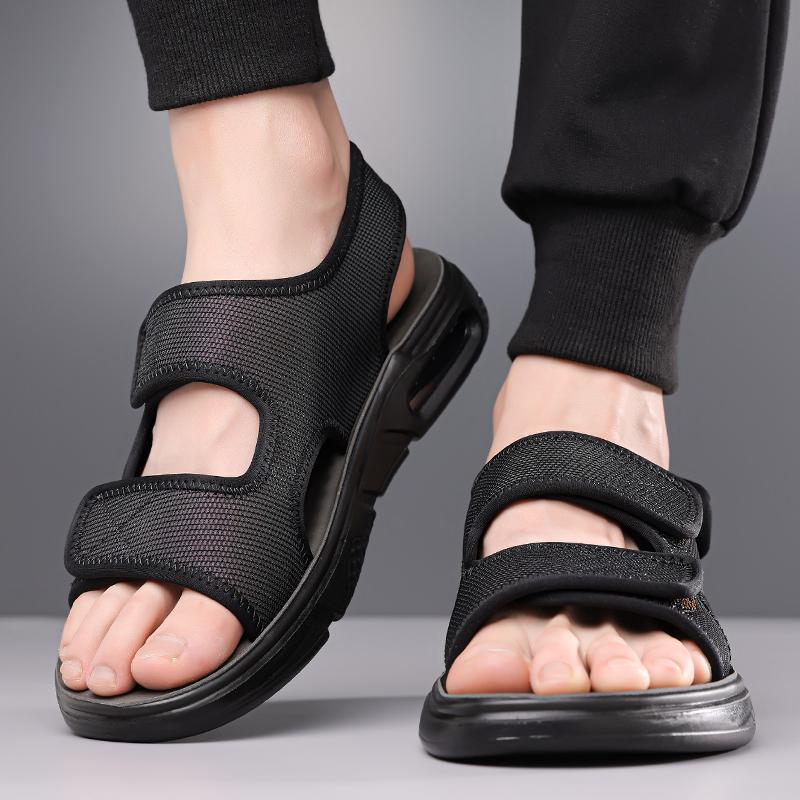 Fashion Summer Fashion Lightweight Men Sandals Man Beach Leather Sandal Luxury Outdoor Non-slip Brand Comfort Beach Casual Male Slippers