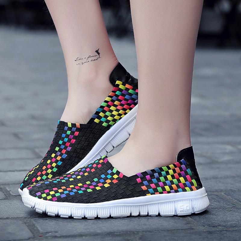 Léto Muži Cop Plážové Líné Boty Ležérní Výplet Pohodlí Nazouvání Tenis Dámské Tenisky pro děti