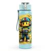 1PC Space Astronaut Character Cartoon Print 750ml Color Plastic Sports Water Bottle Leakproof Flip Straw Lid Suitable for Sports Office Home Use