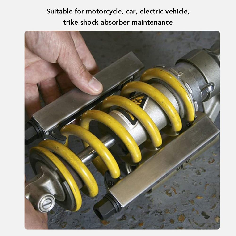 2PCS Carbon Steel Motorcycle Shock Spring Compressor Suspension System Debugging