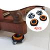 4x Piano Caster Cup with Wheel Furniture Dollys 500kg Load Capacity Equipment Portable Accessories