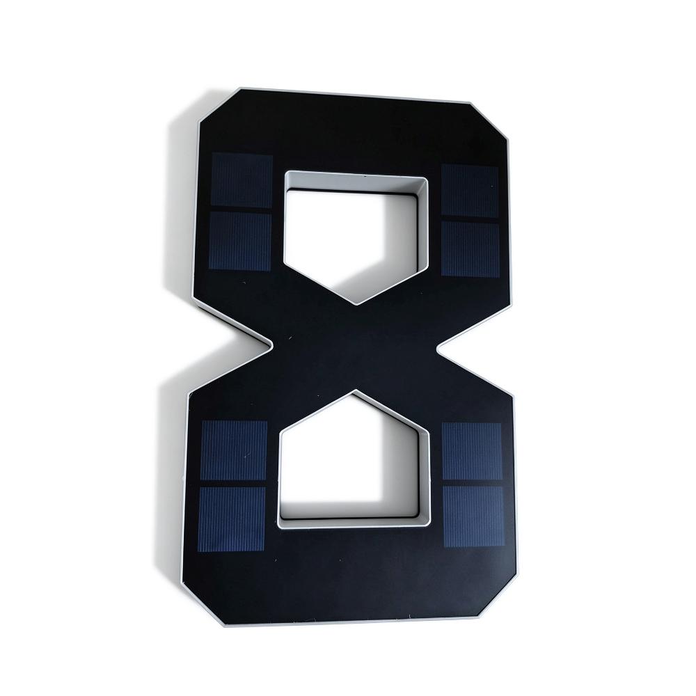 No Wiring Solar Lighted House Numbers Light 6.7IN Solar Digital Doorplate Porch