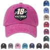Washed Cotton Baseball Cap Soft Top Vintage Denim Style Adjustable Back Strap Casual Outdoor Hat for Men and Women