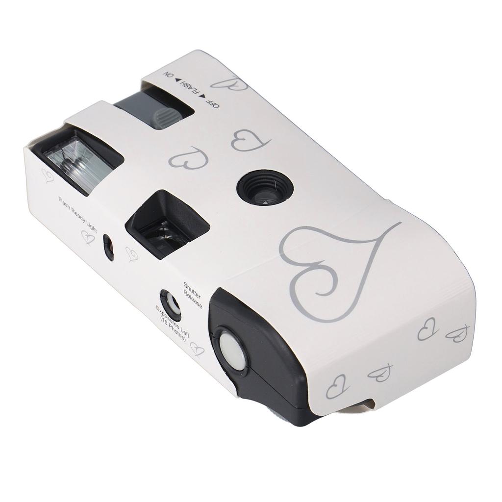 Film Camera 900mAh Full Manual Setting Single Use Flash Shutter with 16pcs 35MM Color Films Retro