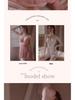 Sensual Mesh Lace Sling Nightdress with Gathered Front and Removable Padding
