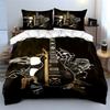 Rock Style Guitar Decor Set Multiple Sizes Kid'S And Adults' Bedroom Exquisite 3Pc Bedding Set, Gift