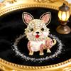 A Puppy Brooch, Embellished with Rhinestones, Suitable for Gifts for Girlfriends and Friends