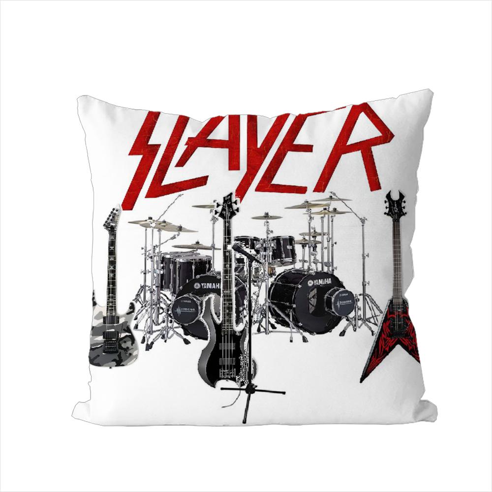 Band SSlayer Pillow Case For Car Sofa Decorative Home Doublesided Print Plush Square Throw Pillow Cushion Cover