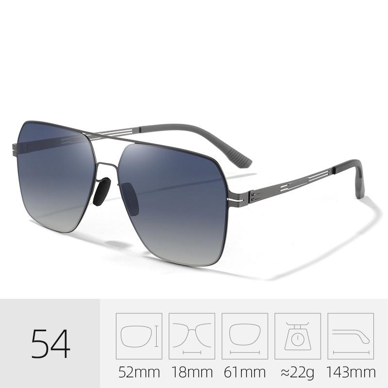 Men's Ultralight Polarized Frog Mirror Driving Sunglasses - Anti-UV Nylon & Metal Fishing Shades