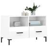 Glossy White TV Cabinet 80 X 36 X 50 Cm Particleboard