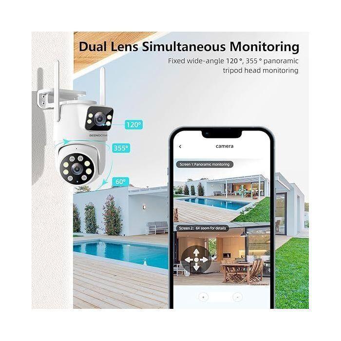 Caméra de surveillance - 3K - WiFi Extérieure - Vision nocturne - Détection humaine - Suivi automatique
