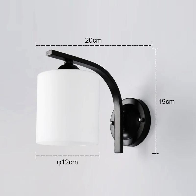 Wall Lamp E27 Head Wall Sconce Lamp for Living Room Decoration Bedroom Lighting Retro Iron Art Nordic Switch Indoor Wall Light