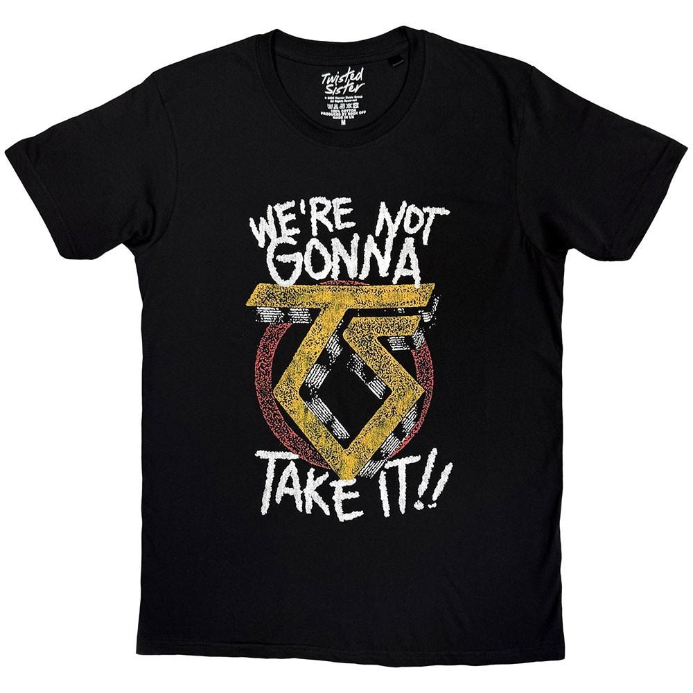 

Twisted Sister Unisex TShirt Not Gonna Take It Black One Size Unisex T-Shirt XXL