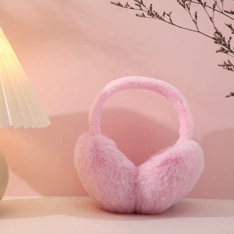 Custom Women Ear Covers Thermal Furry Cute Winter Daily Use Cycling Skiing Warm Earmuffs