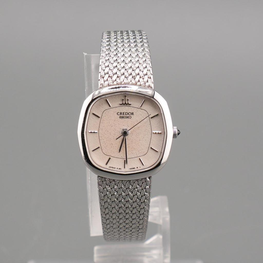 [USED] Working SEIKO CREDOR Square Silver Watch, Battery Operated, Quartz Movement