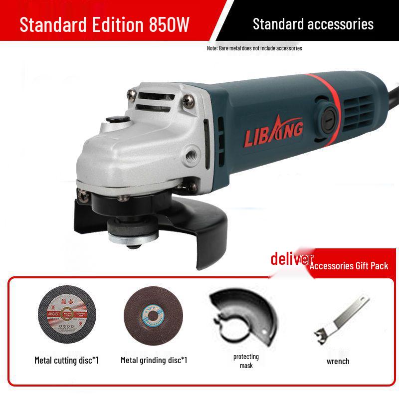 Multifunctional Electric Angle Grinder & Polisher: High-Power Handheld Grinding and Cutting Tool
