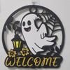Round Halloween Ghost Door Hanger Cartoon Ghost Hanging Plaque  Living Room