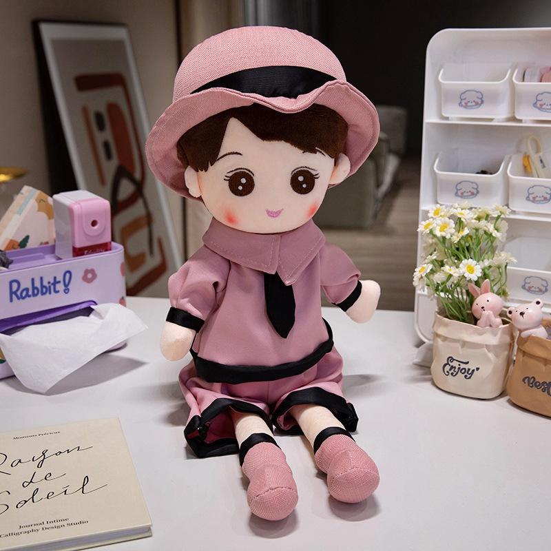 

Милое платье принцессы кукла пара свадьба мультяшная кукла плюшевая игрушка пресс кровать счастливая пара младенцев свадебный подарок 45cm (small)