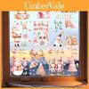 Christmas Wall Decals Set Pvc Christmas Tree Wall Sticker For Holiday Home Decor