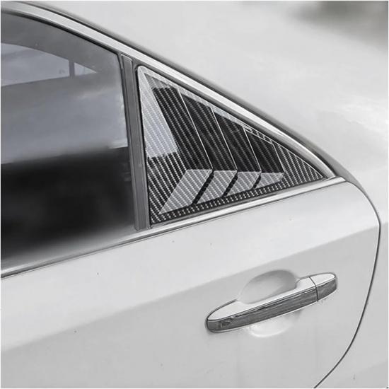 DYXN Car Rear Side Window Louvers Splitter Trim Rear Triangle Louver Window Sunshade Side Window Compatible for Camry 7Th 2012-2017