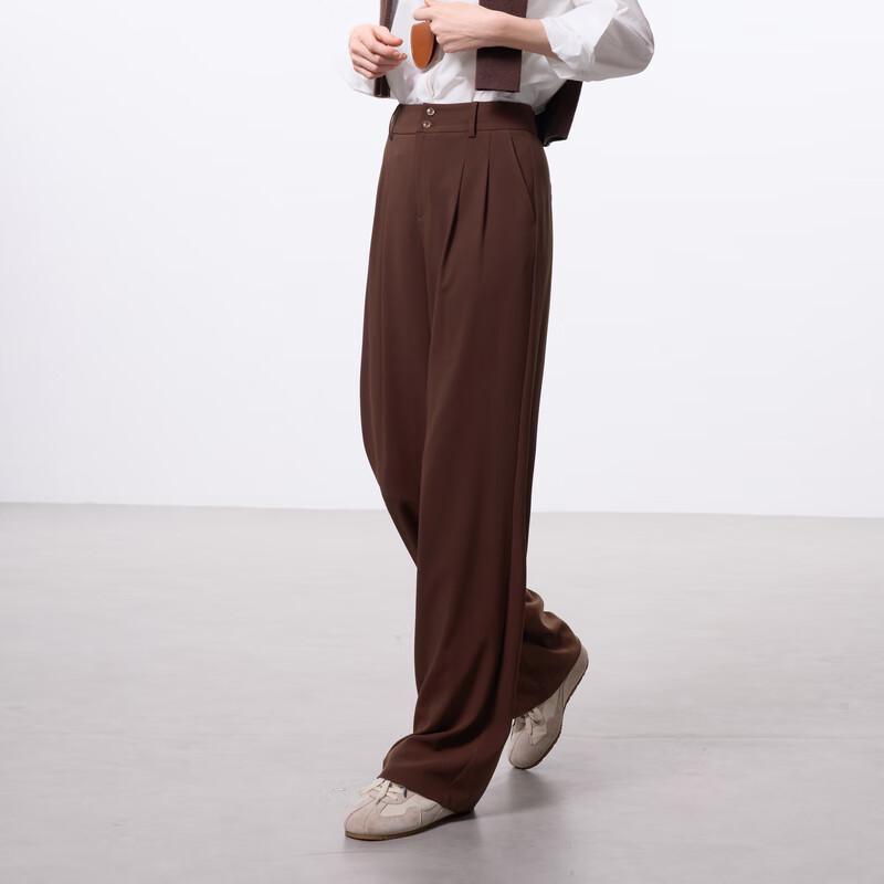 

Sancai 2025 Spring High-Waist Straight-Leg Commuter Trousers XL
