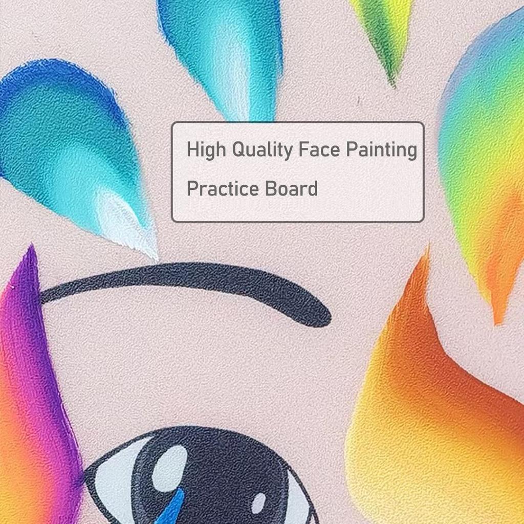 Makeup Practice Board - Face Paint Board, Reusable Painting Exercise Template, Stage & Home Makeup Tool for Boys & Girls