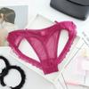 Low Waist Sheer Lace Mesh Thong G Strings Romantic T Panties Mesh Bow Briefs Women  Home