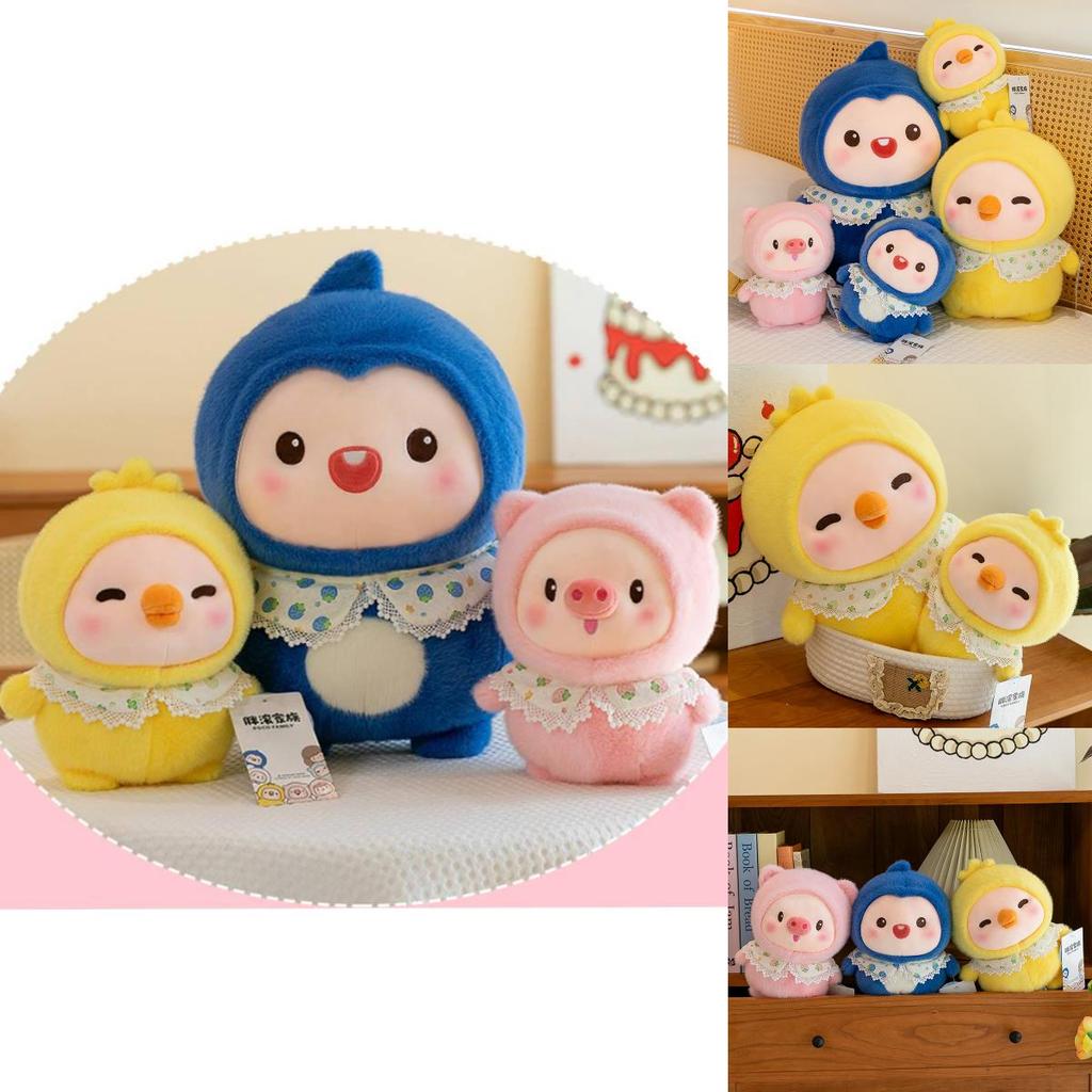 Adorable Fat Rolling Family Plush Penguin Monster Soft Toy For Claw Machine Lovers