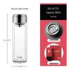 Xinuo Portable Insulated Double-Layer Glass Tea Mug