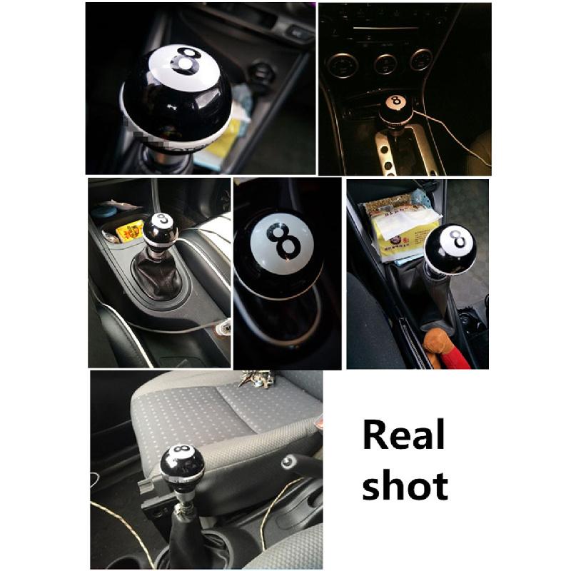 Car Gear Shift Knob Ball 8 Billiard Shape Universal Manual Lever Stick Shifter