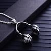 Ladies Necklace Men's Necklace Retro Earphone Pendant Couple Hip-hop Necklace