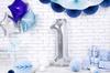 Partydeco Fóliový Balónek Číslo 1 86Cm Stříbrný
