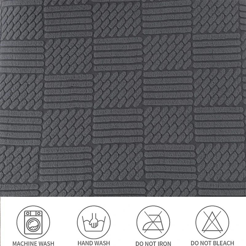 Elastic Square Ottoman Stool Cover Solid Color  Stretch Spandex Footrest Covers Footstool Dustproof Protect Case Home Decor