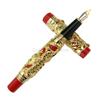 Jinhao Vintage Intaglio Metallico Goffratura Drago e Fenice Pennino Medio Pennino Pesante Penna Stilografica Nobile Ufficio Scuola