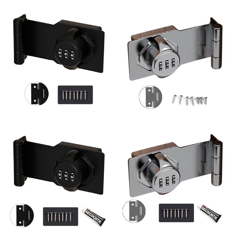Cabinet Combination Locks Keyless-Drawer Lock Zinc-Alloy Lock for Cabinet Drawer Office File Storage Furniture Privacy