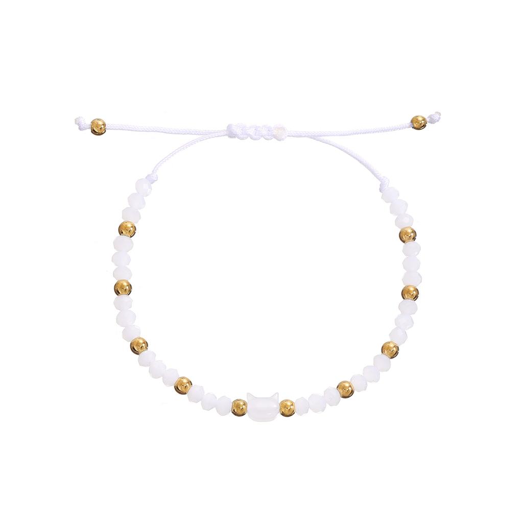 Elegant Cat Handmade Beaded Couple Bracelets Matching Set for Men and Women