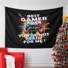 A Colorful Gaming Controller Surrounded by Vibrant Paint Splatters. Patterned Tapestry for Bedroom and Living Room Home Decor