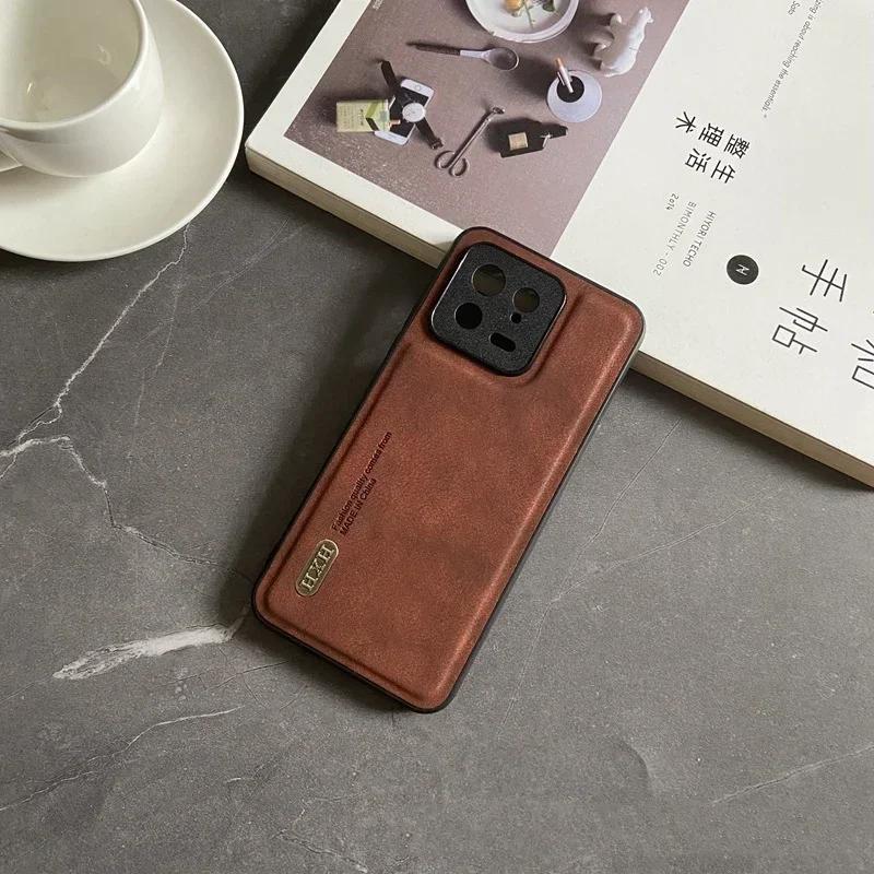 Magnetyczne etui dla Xiaomi Mi 14T 14 13T 13 12T Pro Ultra Redmi Turbo 3 K70 Note 12S 12 POCO F5 Skórzane Matowe Ochrona Aparatu