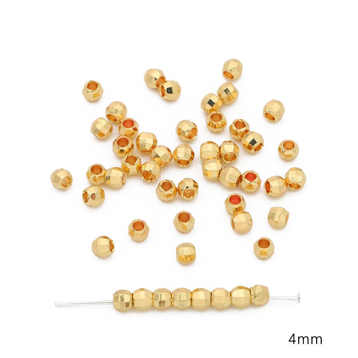 

10 шт медные прокладки неправильной формы бусины Очарование для DIY ожерелье браслет ювелирных изделий ремесло 4mm золотой