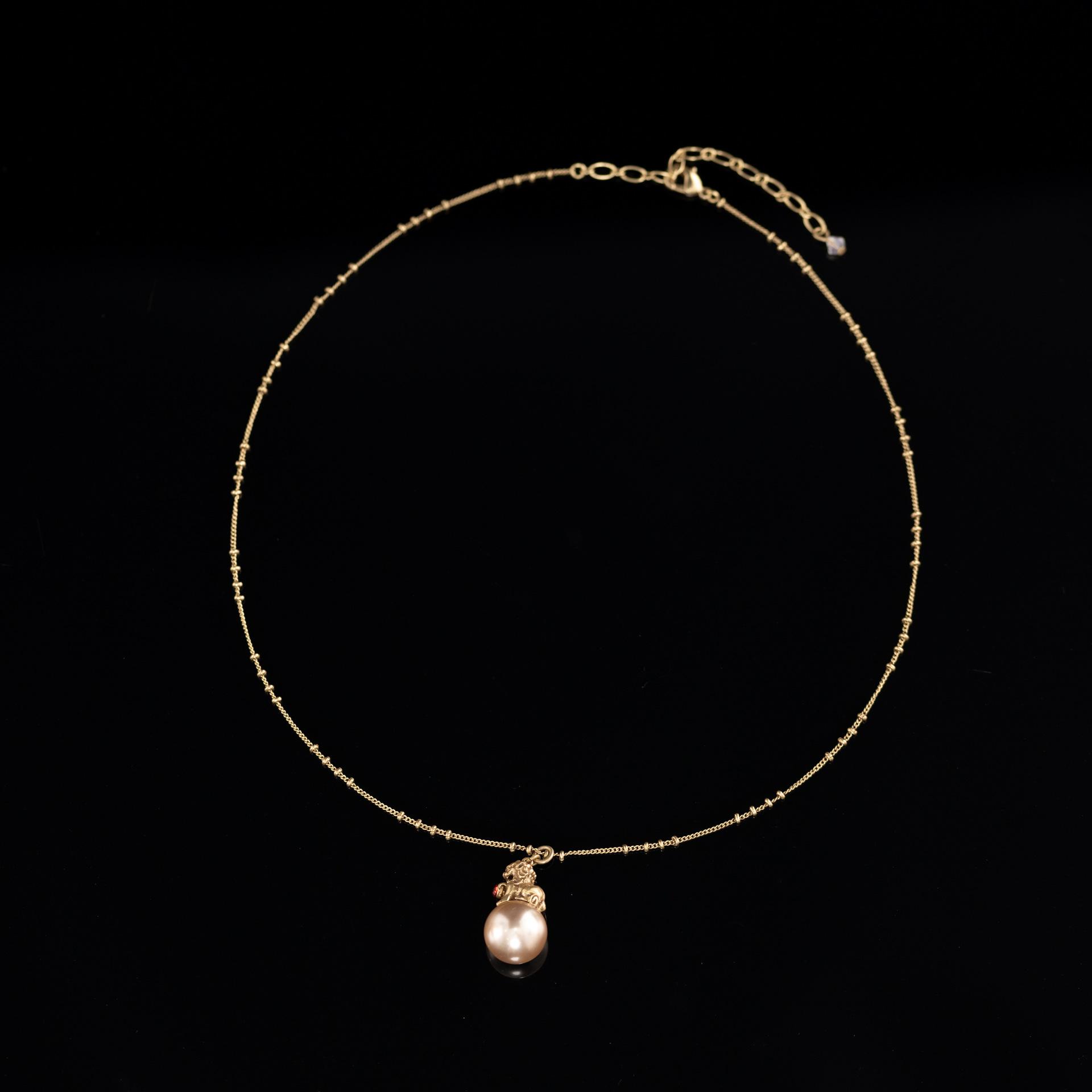 Средневековое Винтажное Высококлассное Дизайнерское Ожерелье Прямая Трансляция Осень Новое Простое Женское Ожерелье Новое