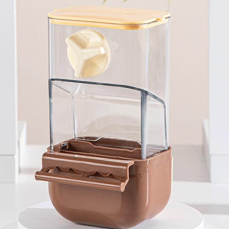 Cage Parrots Feeders Screw On Plastic Feeding Set Automatic Bird Feeders Indoor Bird Feeding Tools Food Container Dispenser