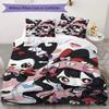 Cute Anime-style Cartoon Print Pattern Bedding,Quilt Set Quilt Cover Pillowcase Home Birthday Gift (1*duvet cover+2*pillowcase,without core)ZSJT091727