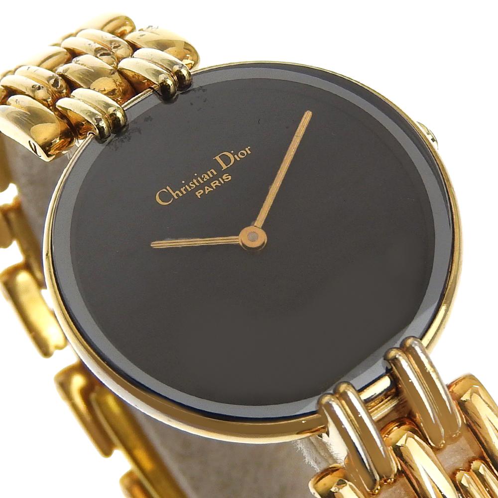 Dior Bakira Watches D46.154.4 blackDial Stainless Steel Quartz Analog Display Women Used