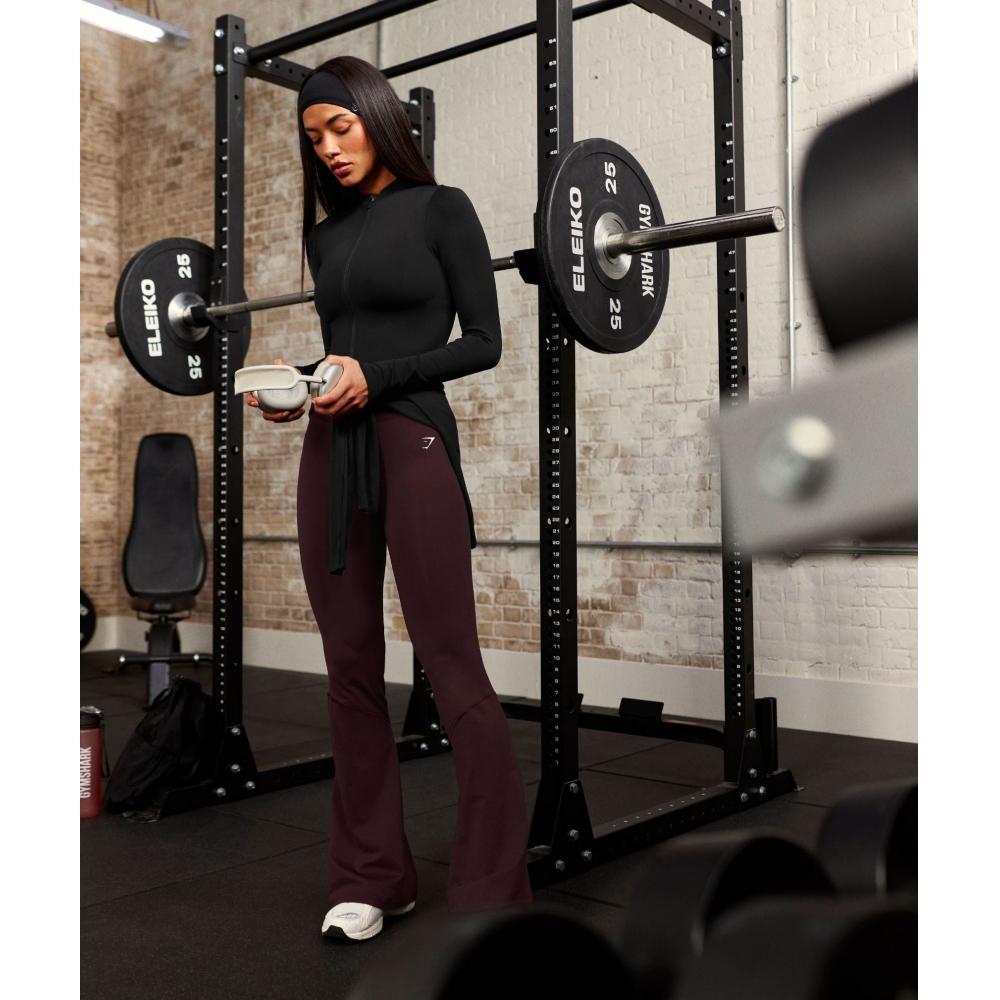 Gymshark Everyday Seamless Flared Legging 2.0 Gs Cherry Purple B6b2g Pcds