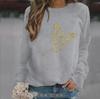 2024 Herbst/Winter Damen Casual Printed Loose Pullover Sweatshirt