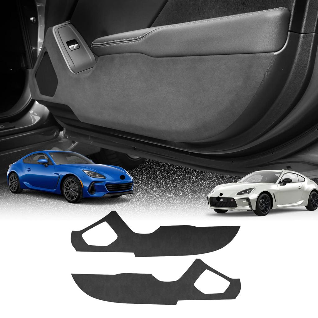 KUNGKIC Toyota GR86 ZN8 Subaru BRZ ZD8 Suede-Style Door Kick Guard Door Protector Scratch