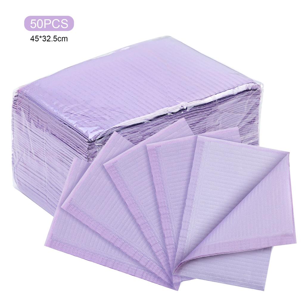 20/50/125pcs White Pink Waterproof Nail Art Table Towels Mat Disposable Foldable Nail Table Mat Nail Art Pad For Salon Practice