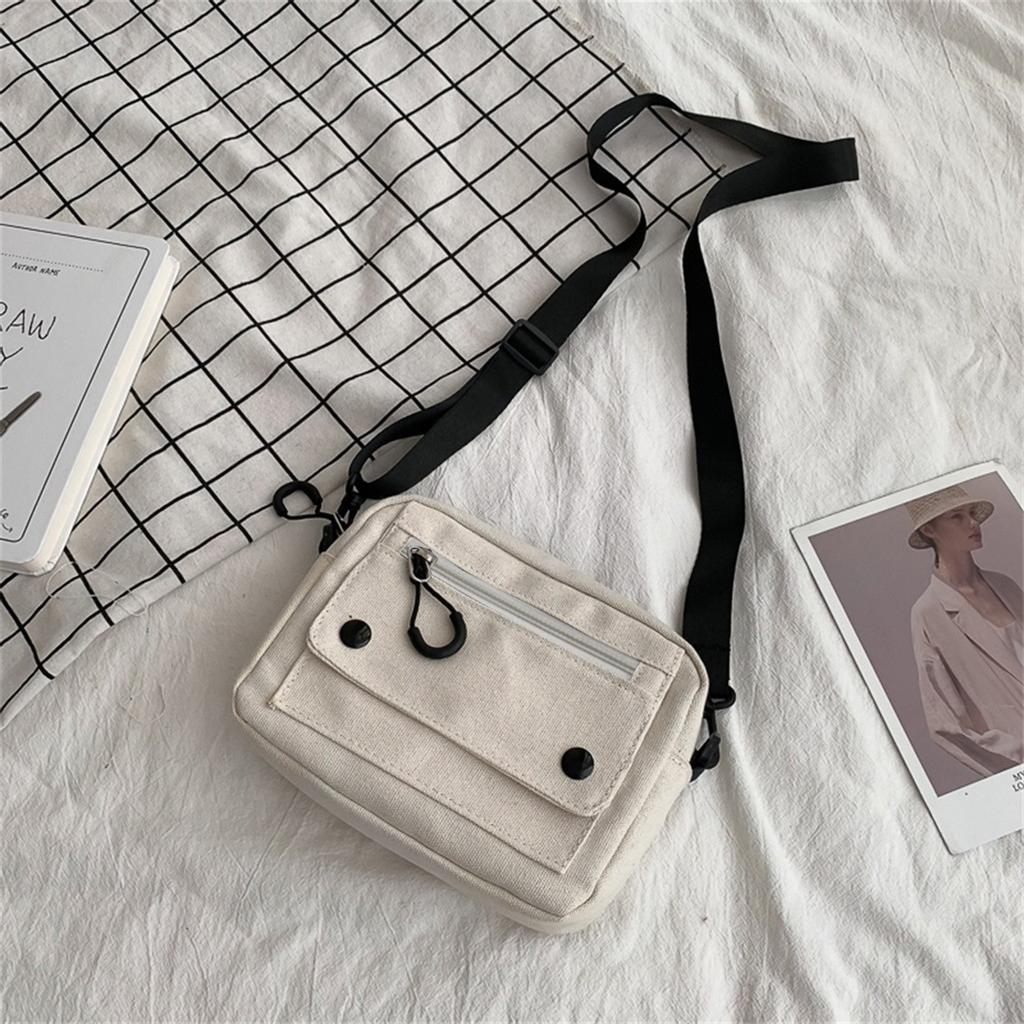 Dámská barevná ležérní taška Tote Outdoor Bag Plátěná kabelka Zip Taška přes rameno