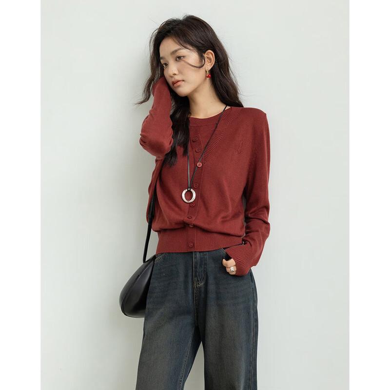 Женский вязаный свитер Demana с вышивкой, имитирующий комплект из двух вещей S