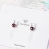 New 925 Sterling Silver Heart Stud Earrings For Women High Quality Exquisite Student Girlfriend Jewelry Accessories Heart GiftGood Product